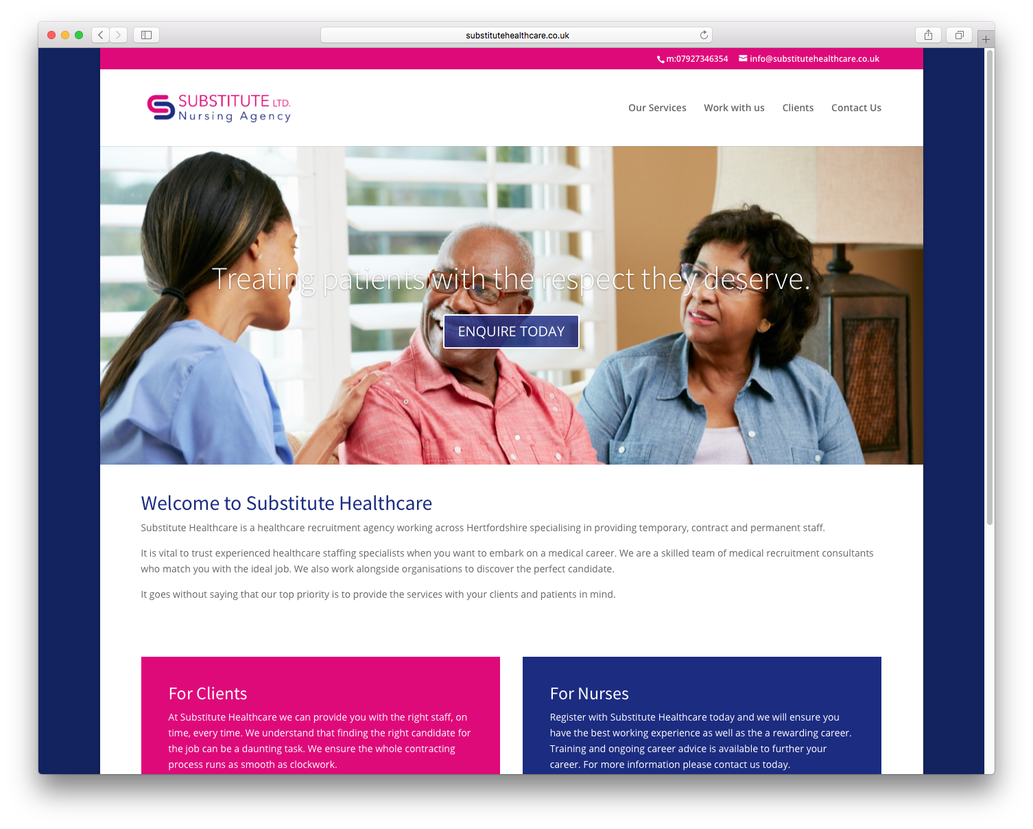 Substitute Nursing website