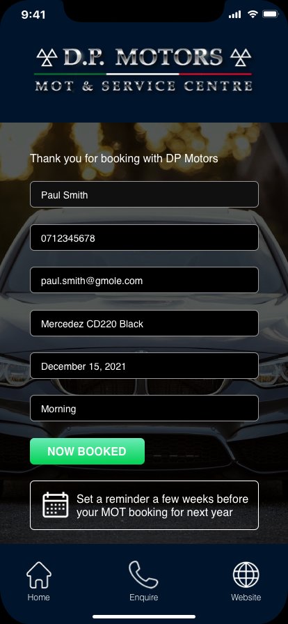 Now Booked Now Booked